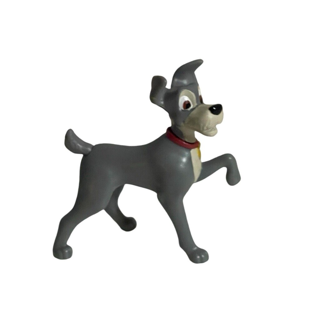 McDonalds Lady & The Tramp Dog Cake Topper Toy Figure #27 Walt Disney 50th Ann